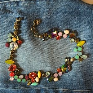 J.Crew colored crystal statement necklace